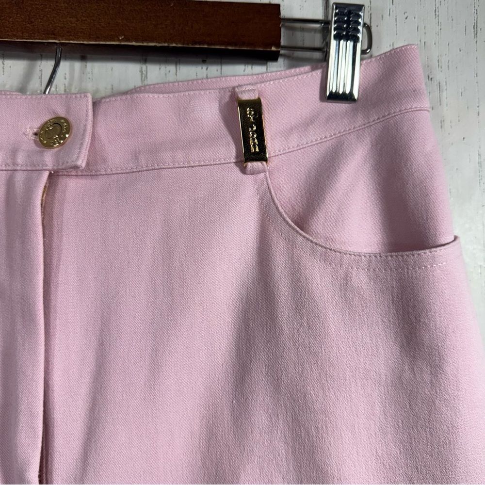 St John Sport Essentials By Marie Gray Stretch Light Pink Crop High Waist Pants - Picture 4 of 15